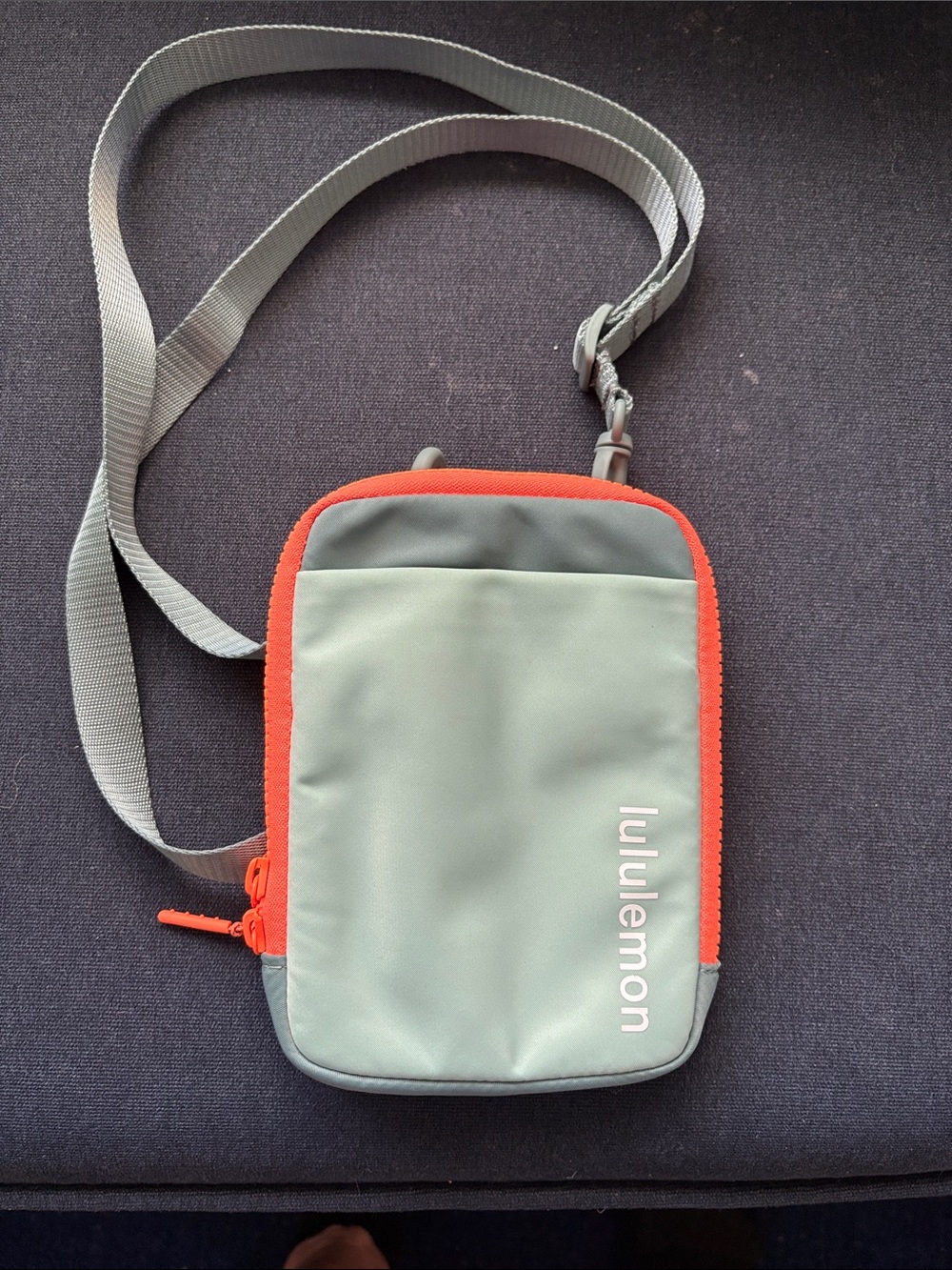 lululemon athletica Sage and Orange Compact Crossbody Belt Bag